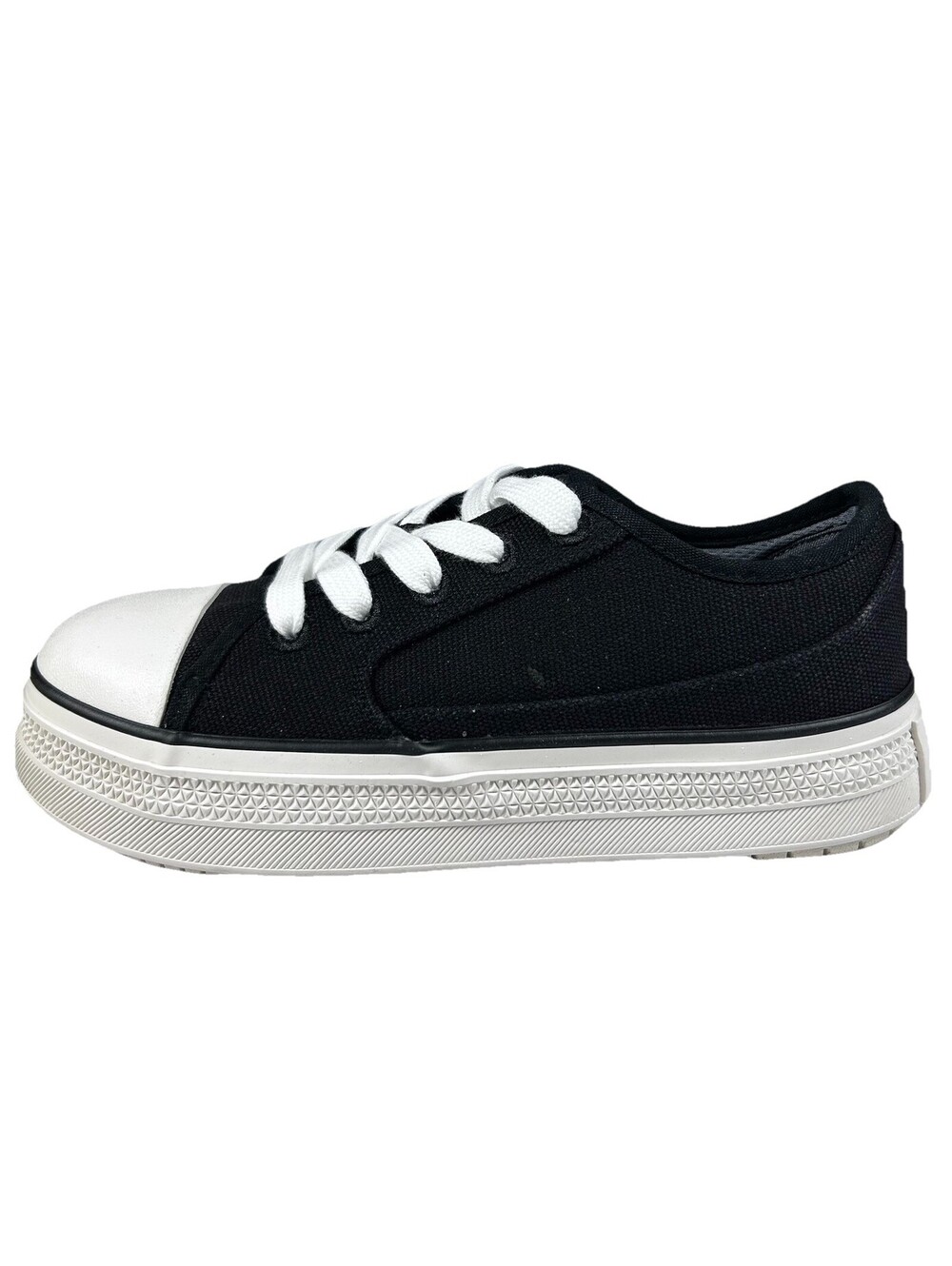 Thorogood Canvas Low Top Safety Toe Sneakers Women’s Size 6 Men’s 4 Black New